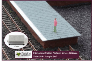 Straight End - Interlocking Station Platform - N Gauge