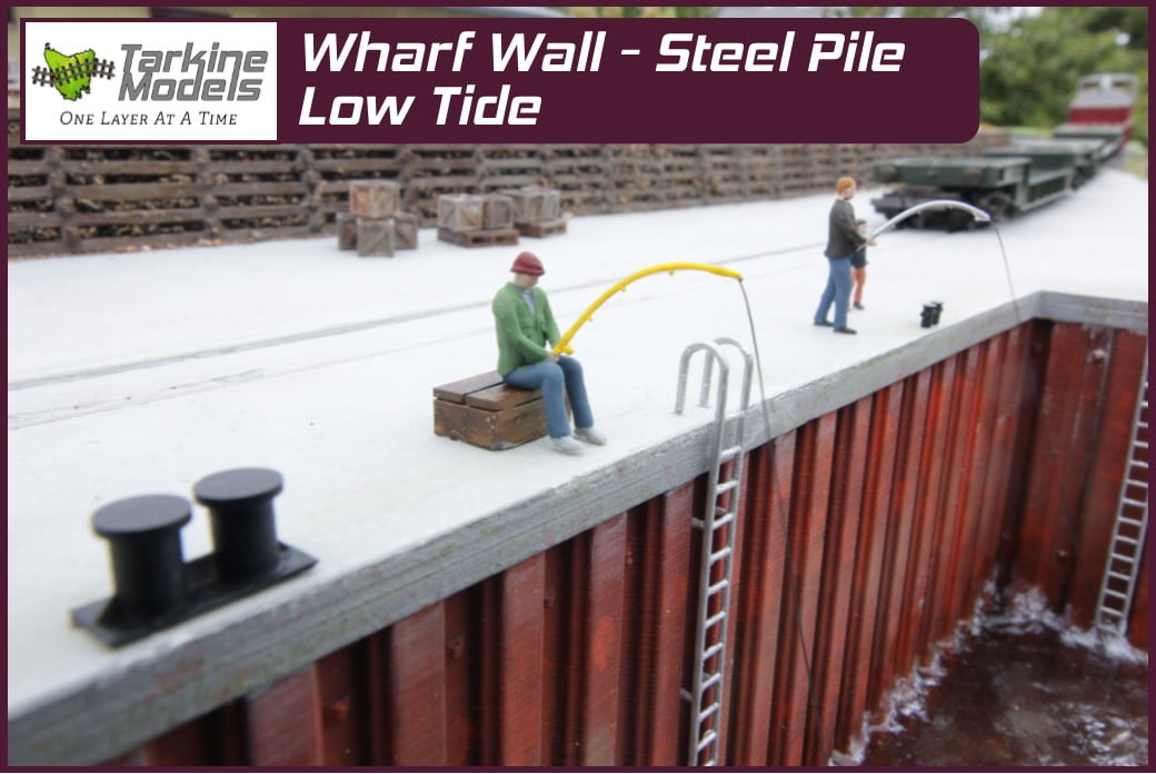 HO Scale - Steel Pile Wharf Kit (Low Tide) - Image 3