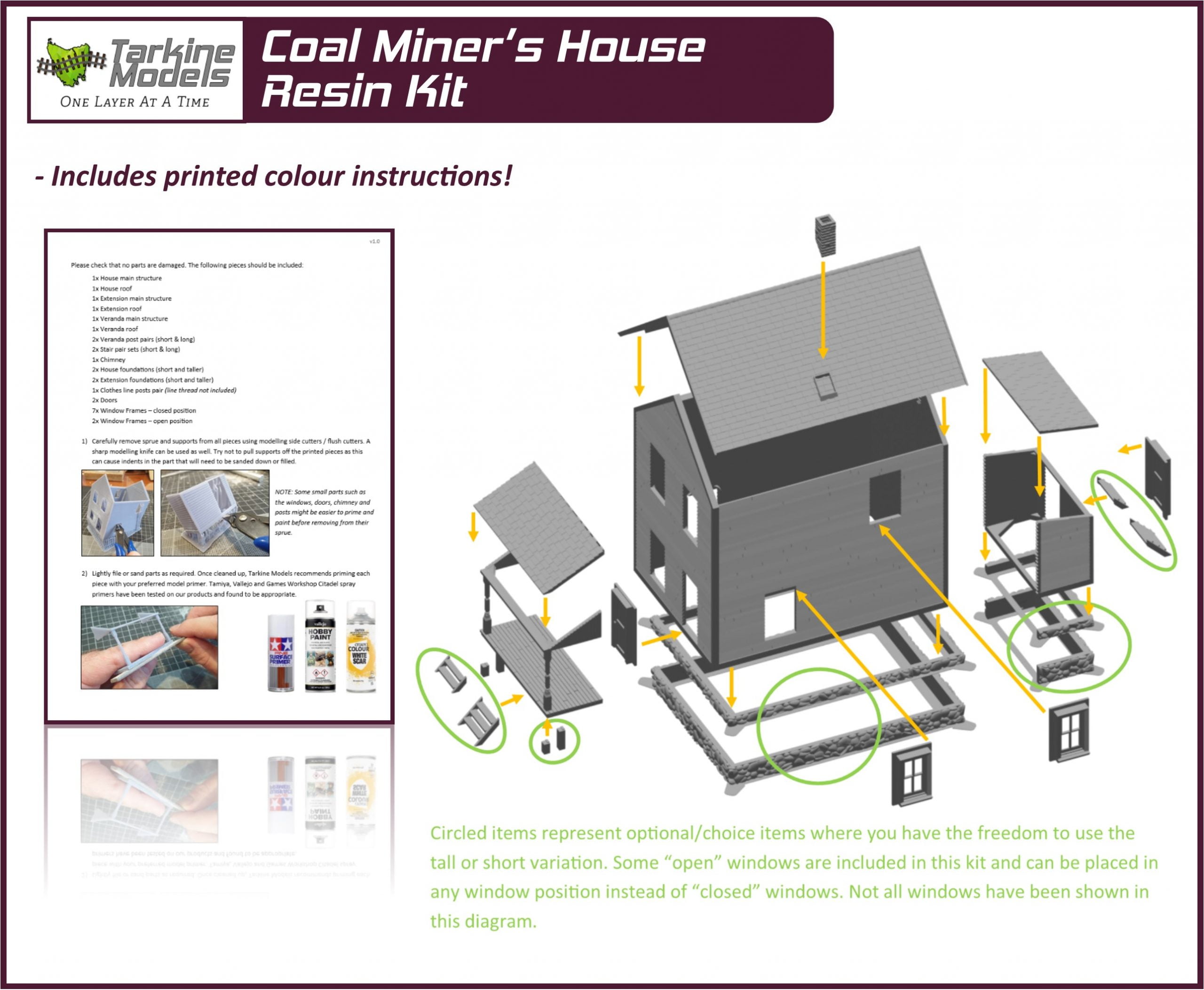 Coal Miner's House (N Scale Resin Kit) - Image 2