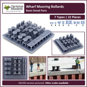 Wharf Mooring Bollards / Bitts - Various Scales