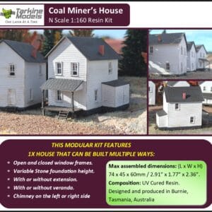 Coal Miner's House (N Scale Resin Kit)