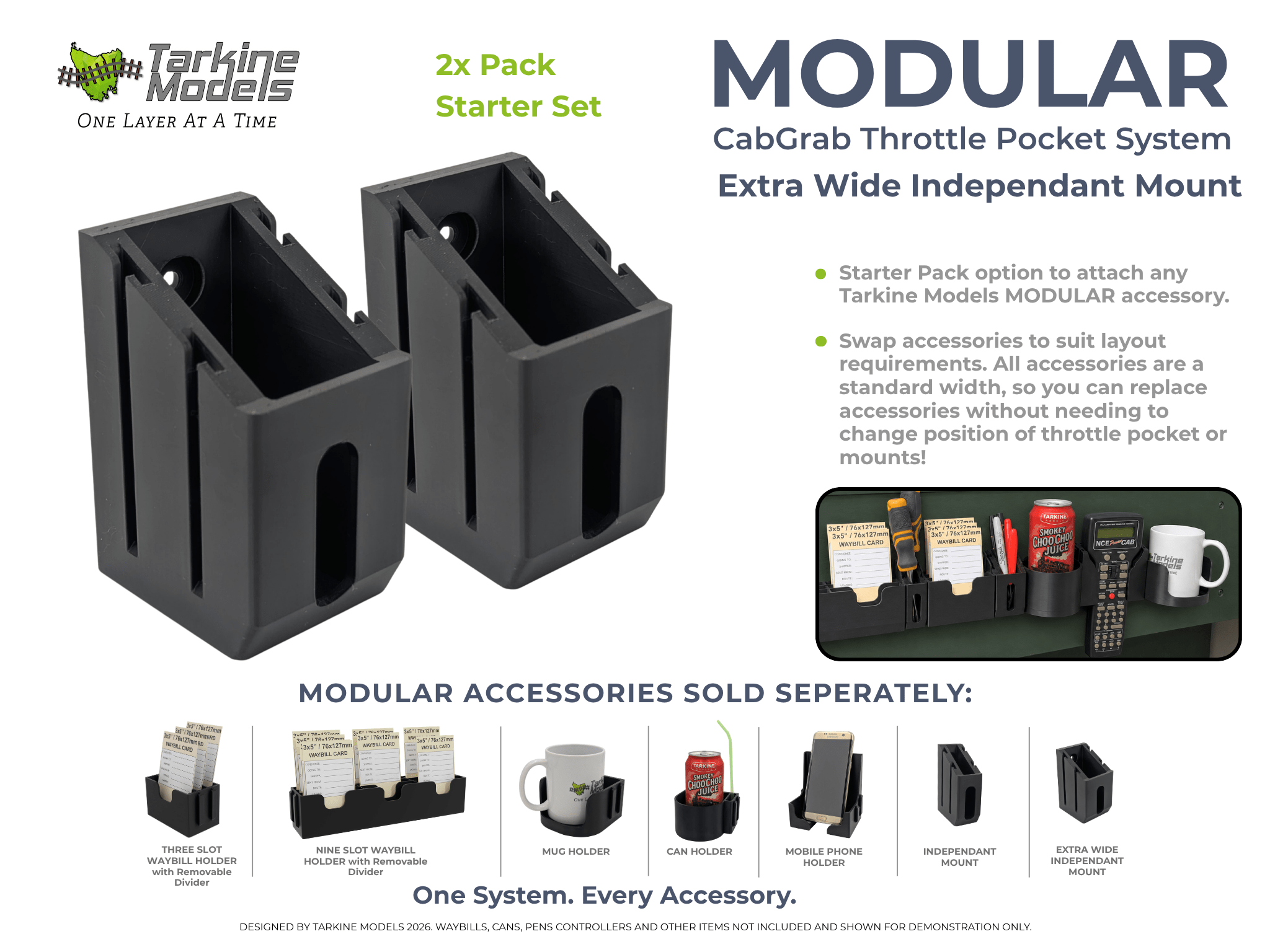 CABGRAB MODULAR Extra Wide Independent Mount