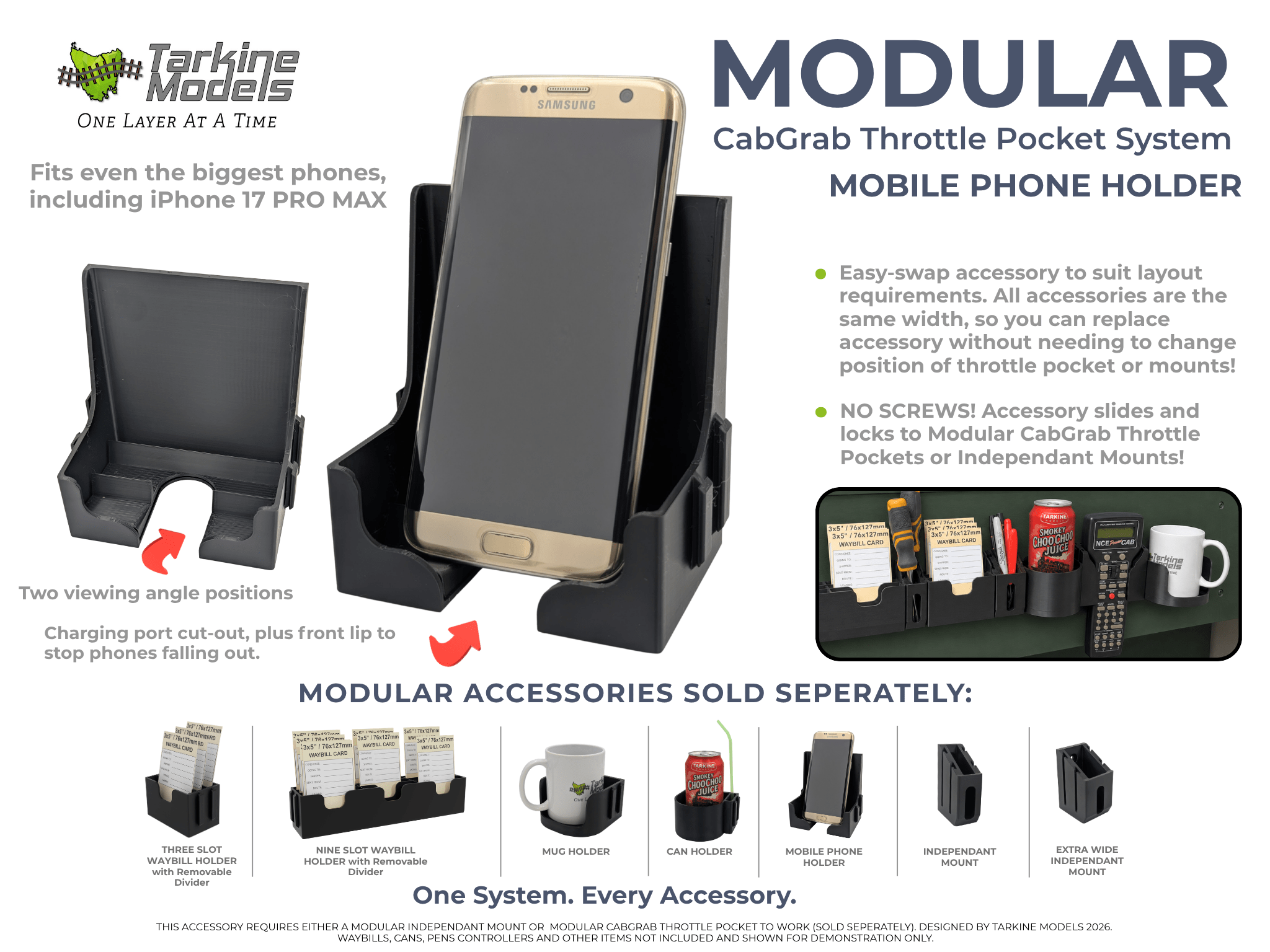 CABGRAB MODULAR Mobile Phone Holder